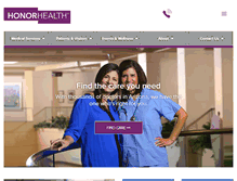 Tablet Screenshot of honorhealth.com